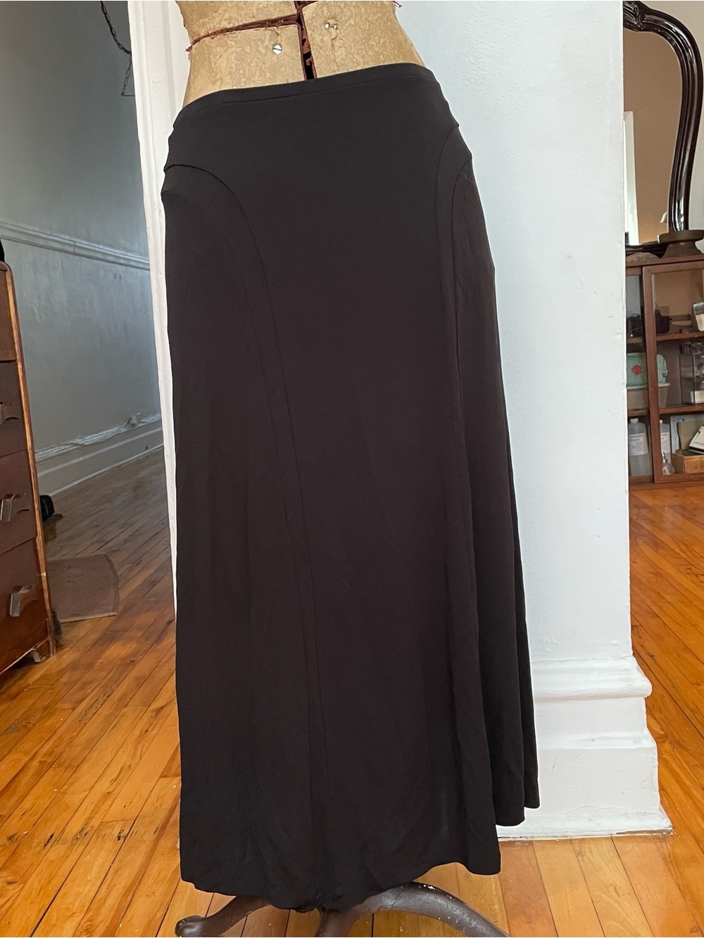 Black Maxi Skirt - Classic A-Line